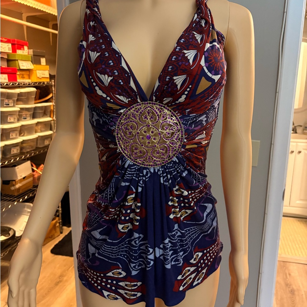 💯🔥😍Colorful Patterned Halter Top